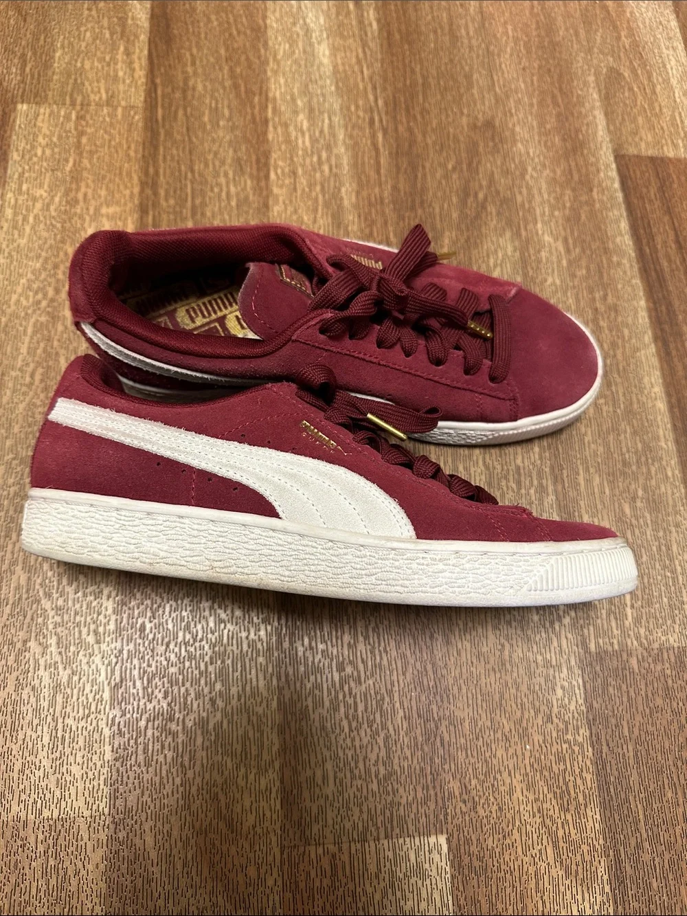 PUMA Suede Classic Regal Red Burgundy sz 39 8.5 Sneakers - Picture 2 of 7